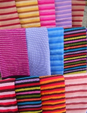 ผ้าฝ้ายทอมือลายสันกำแพง