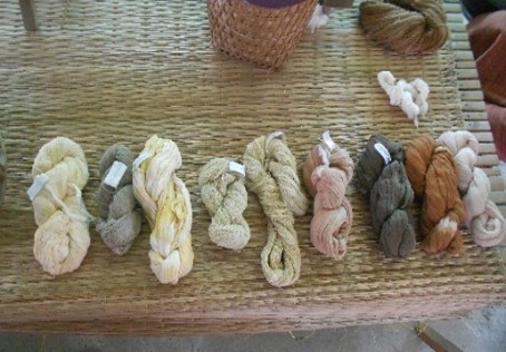 ฝ้ายที่ผ่านการย้อม